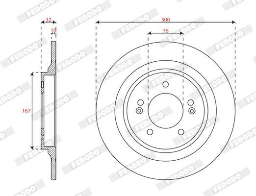 Discos de freno FERODO ref. DDF3099C