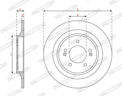 Discos de freno FERODO ref. DDF3099C