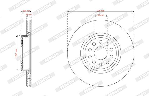 Discos de freno FERODO  ref. DDF3101C