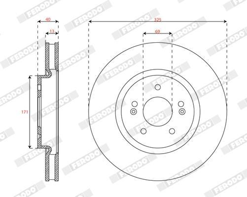 Discos de freno FERODO ref. DDF3102C-1