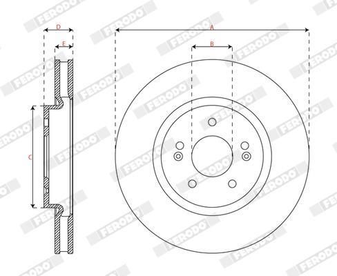 Discos de freno FERODO ref. DDF3102C-1