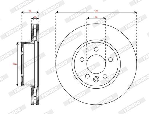 Discos de freno FERODO  ref. DDF3104C-1