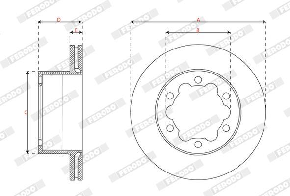 Discos de freno FERODO  ref. DDF3105C-1