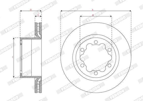 Discos de freno FERODO  ref. DDF3106C-1