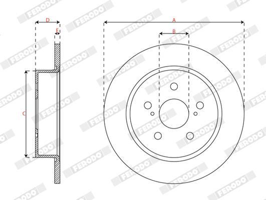 Disques de frein FERODO  ref. DDF3112C
