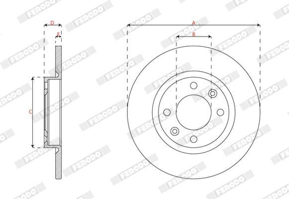 Disques de frein FERODO DDF3167C