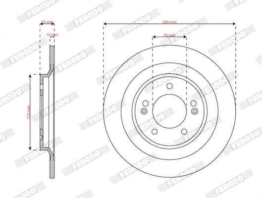 Discos de freno FERODO ref. DDF3168C