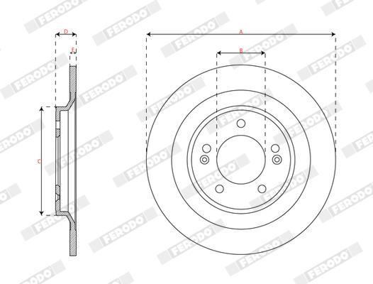 Discos de freno FERODO ref. DDF3168C
