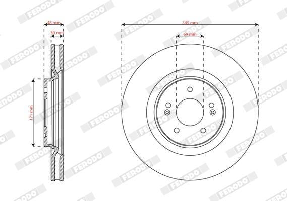 Discos de freno FERODO ref. DDF3171C-1
