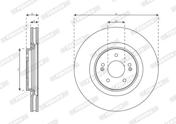 Discos de freno FERODO ref. DDF3171C-1