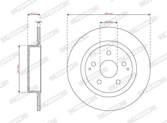 Discos de freno FERODO ref. DDF3177C