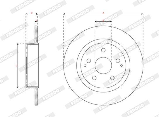 Discos de freno FERODO ref. DDF3177C
