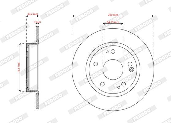 Discos de freno FERODO ref. DDF3179C