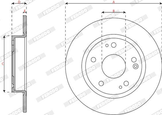 Discos de freno FERODO ref. DDF3179C