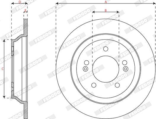 Disques de frein FERODO DDF3187C