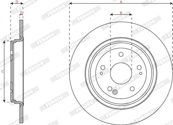 Disques de frein FERODO  ref. DDF3189C