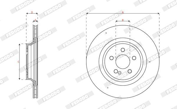 Discos de freno FERODO ref. DDF3204C