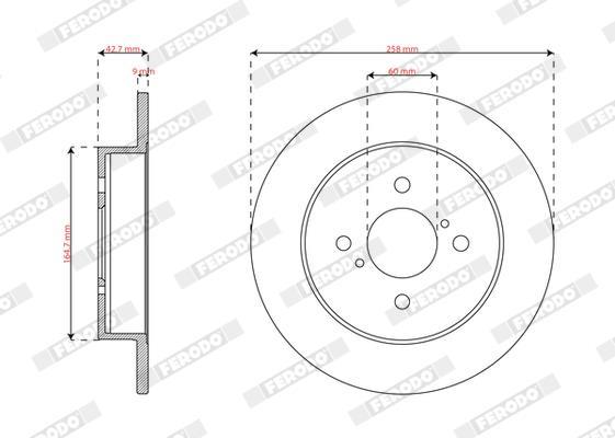 Disques de frein FERODO DDF3205