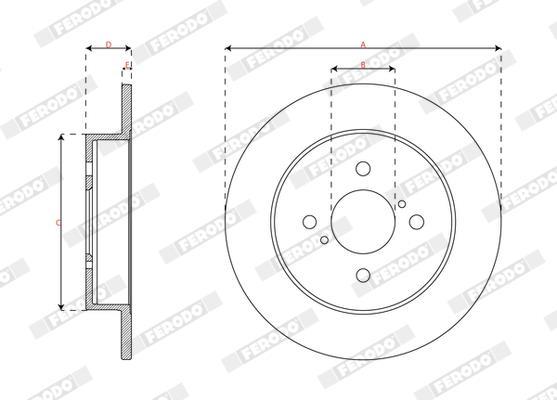 Disques de frein FERODO DDF3205