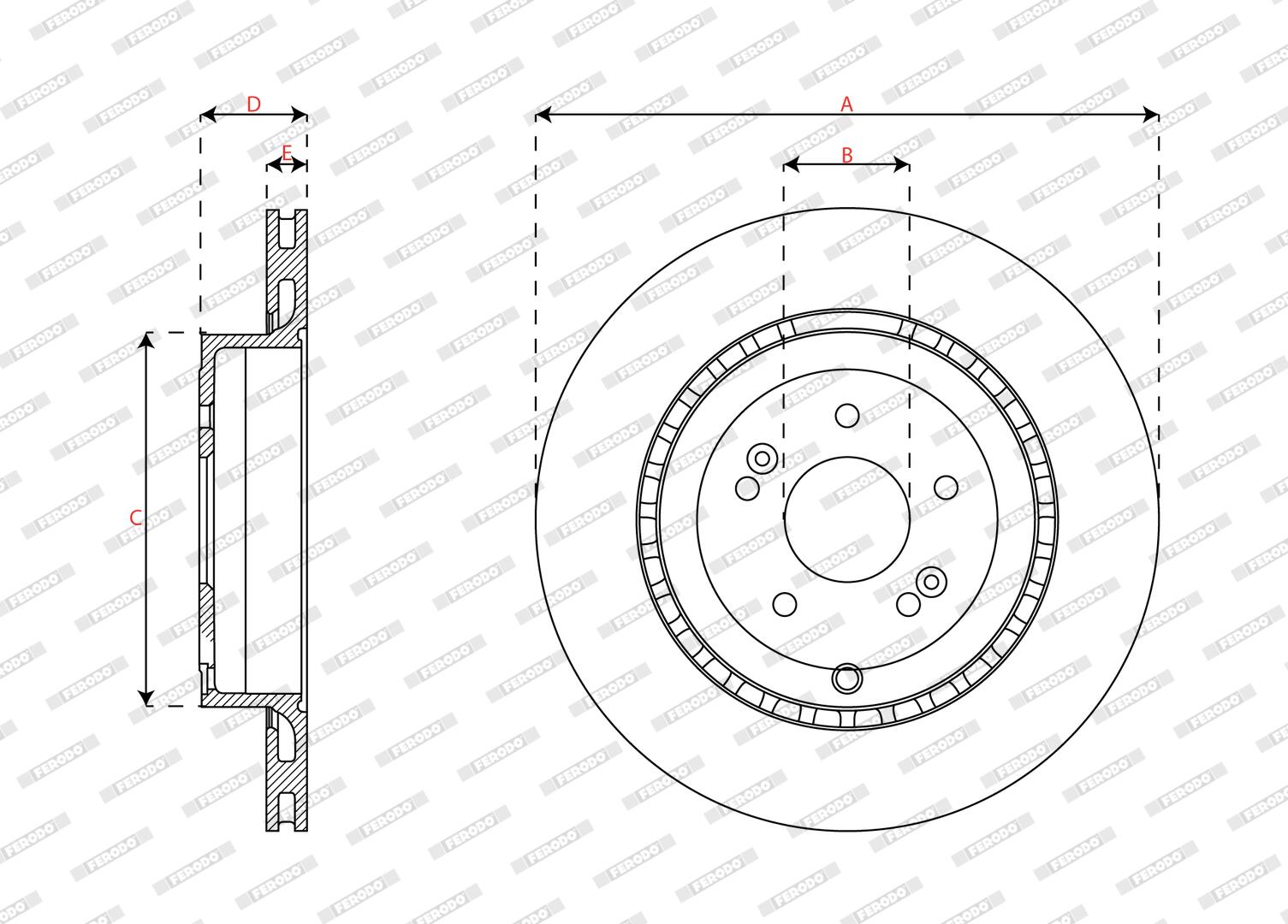 Disques de frein FERODO DDF3349C