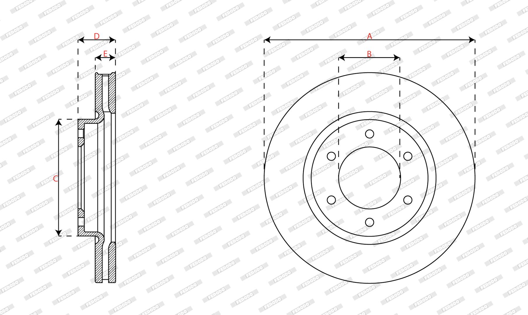 Disques de frein FERODO DDF3358C