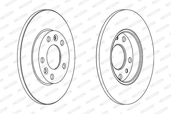 Disques de frein FERODO DDF558