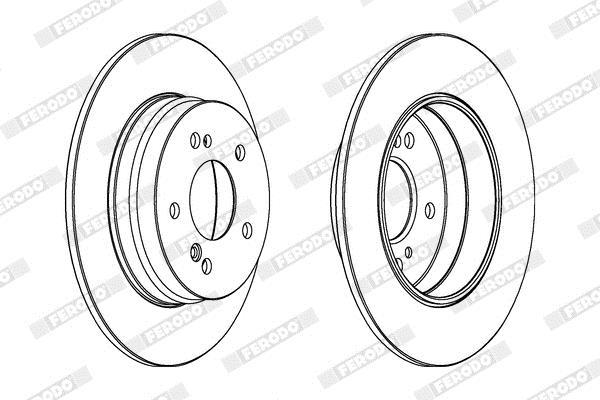 Disques de frein FERODO ref. DDF819C