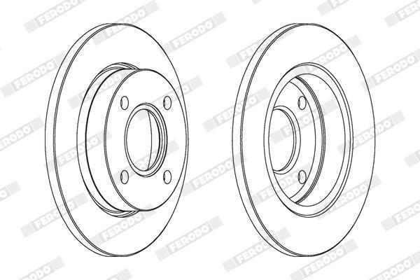 Disques de frein FERODO DDF845C