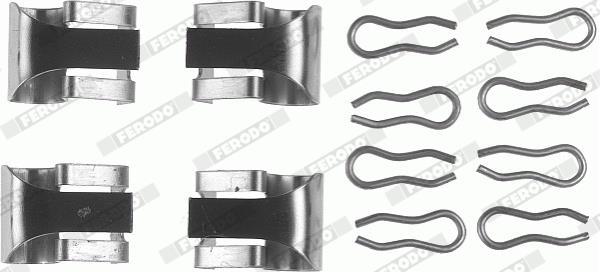 Kit acessórios de pastilhas de travão FERODO ref. FBA462