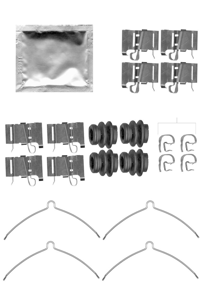 Kit d'accessoires pour plaquette de frein à disque FERODO FBA772