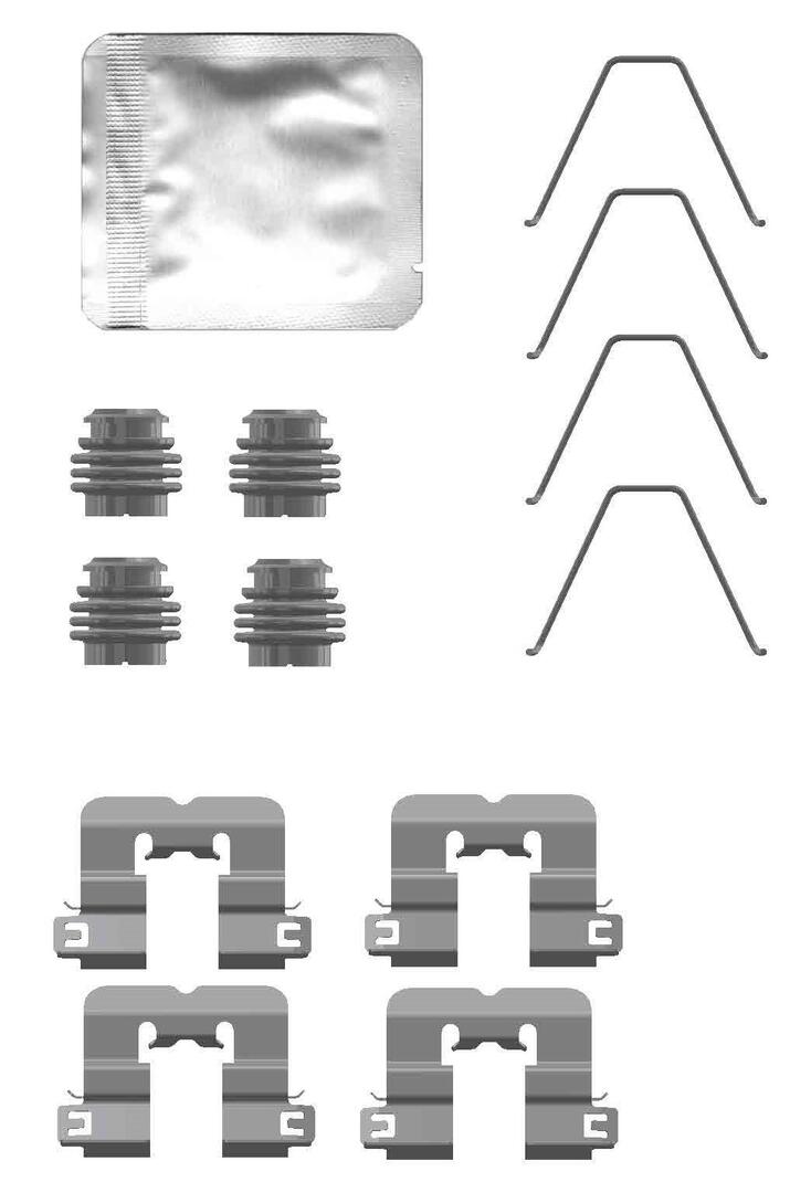 Kit d'accessoires pour plaquette de frein à disque FERODO FBA829