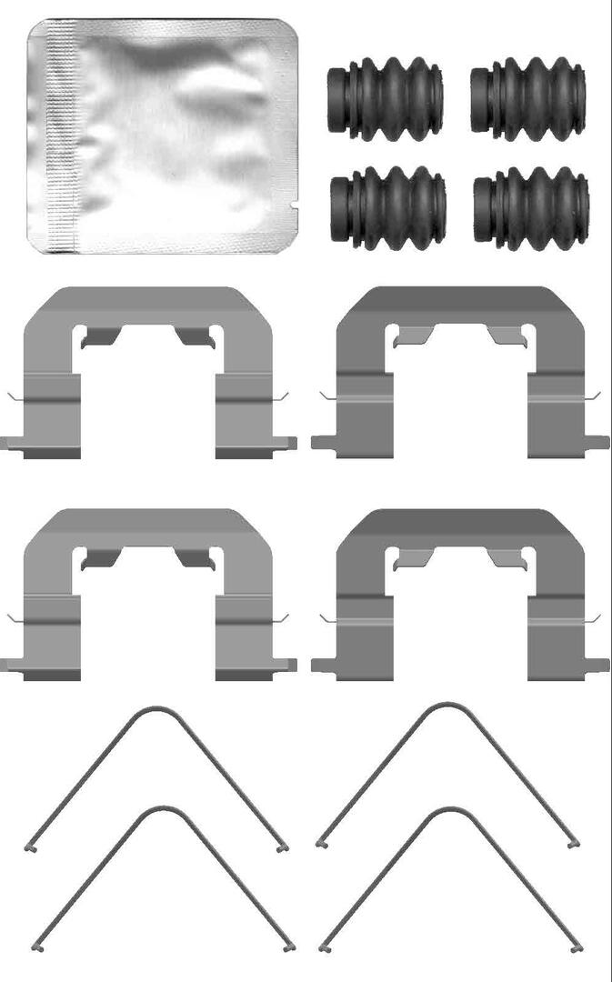 Kit d'accessoires pour plaquette de frein à disque FERODO FBA833