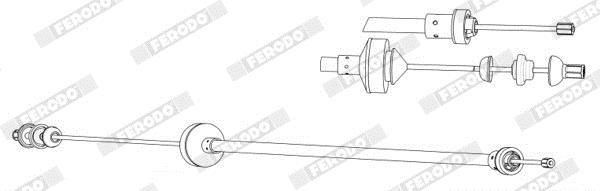 Câble d'embrayage FERODO FCC422656