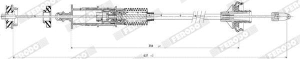 Câble d'embrayage FERODO FCC422745