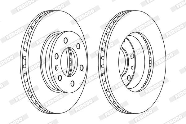 Discos de freno FERODO ref. FCR310A