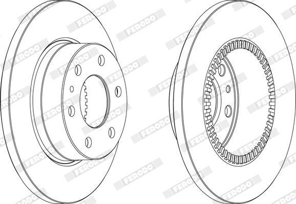 Disques de frein FERODO FCR316A