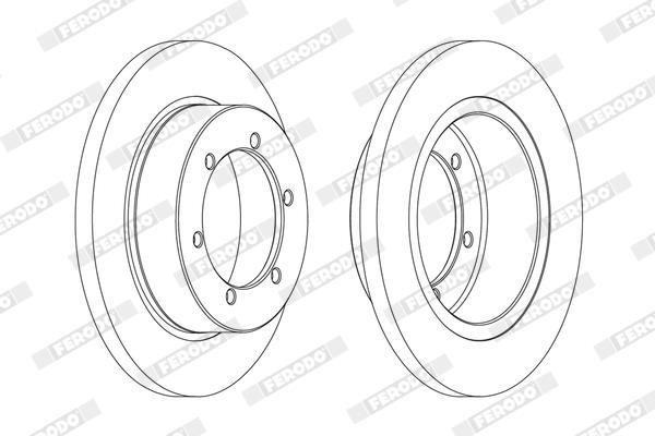Disques de frein FERODO FCR327A