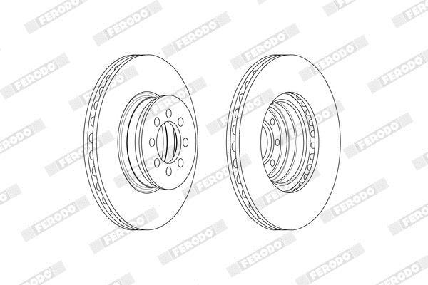 Discos de freno FERODO ref. FCR335A