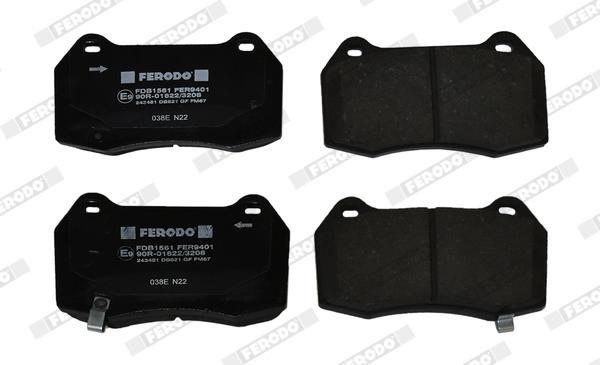Jeu de 4 plaquettes de frein FERODO ref. FDB1561