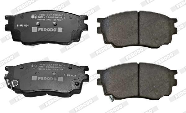 Jeu de 4 plaquettes de frein FERODO ref. FDB1707