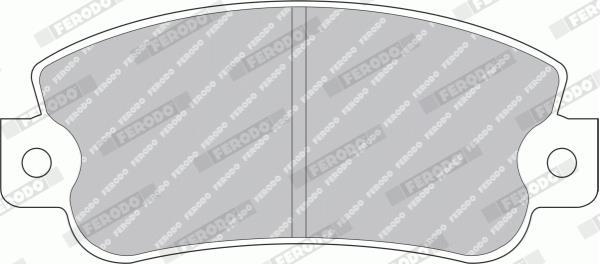 Jeu de 4 plaquettes de frein FERODO ref. FDB351B