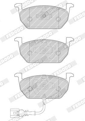 Jeu de 4 plaquettes de frein FERODO  ref. FDB4454