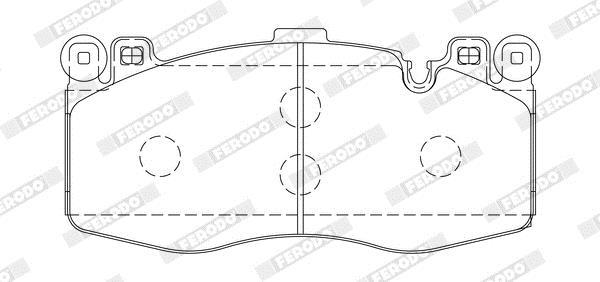 Jogo de 4 pastilhas de travão FERODO ref. FDB5172