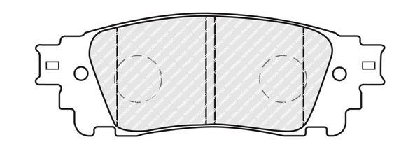 Jogo de 4 pastilhas de travão FERODO  ref. FDB5297