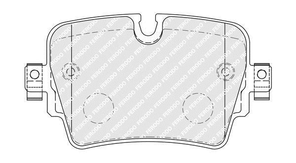 Jogo de 4 pastilhas de travão FERODO ref. FDB5308