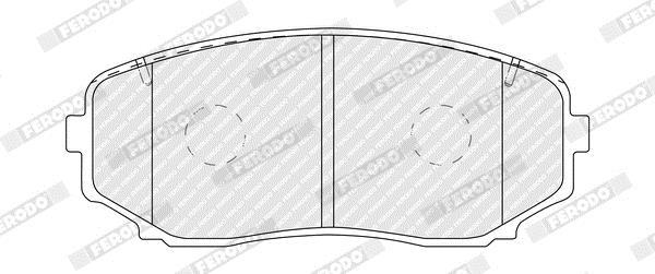 Jogo de 4 pastilhas de travão FERODO  ref. FDB5433