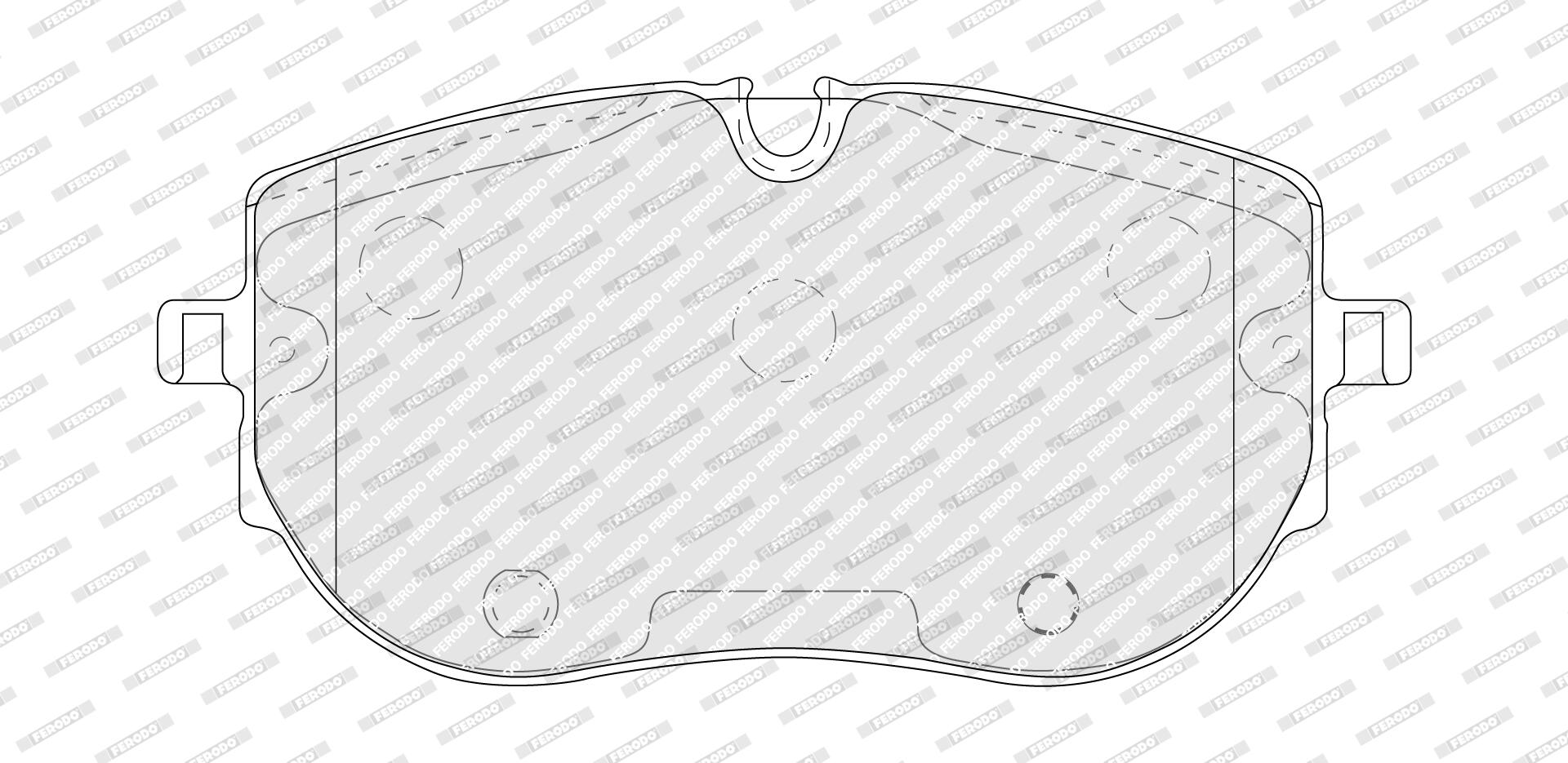 Jogo de 4 pastilhas de travão FERODO  ref. FDB5475