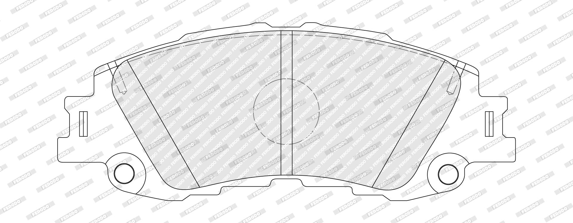 Jogo de 4 pastilhas de travão FERODO  ref. FDB5481