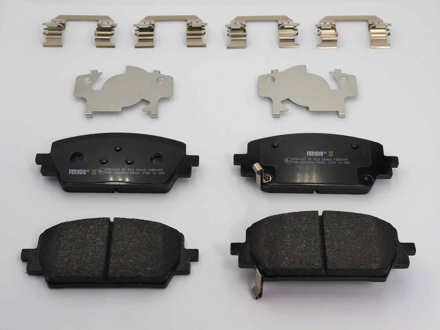 Jeu de 4 plaquettes de frein FERODO  ref. FDB5489