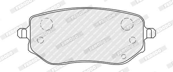 Jogo de 4 pastilhas de travão FERODO  ref. FDB5519